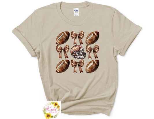 Football and Bows T-Shirt